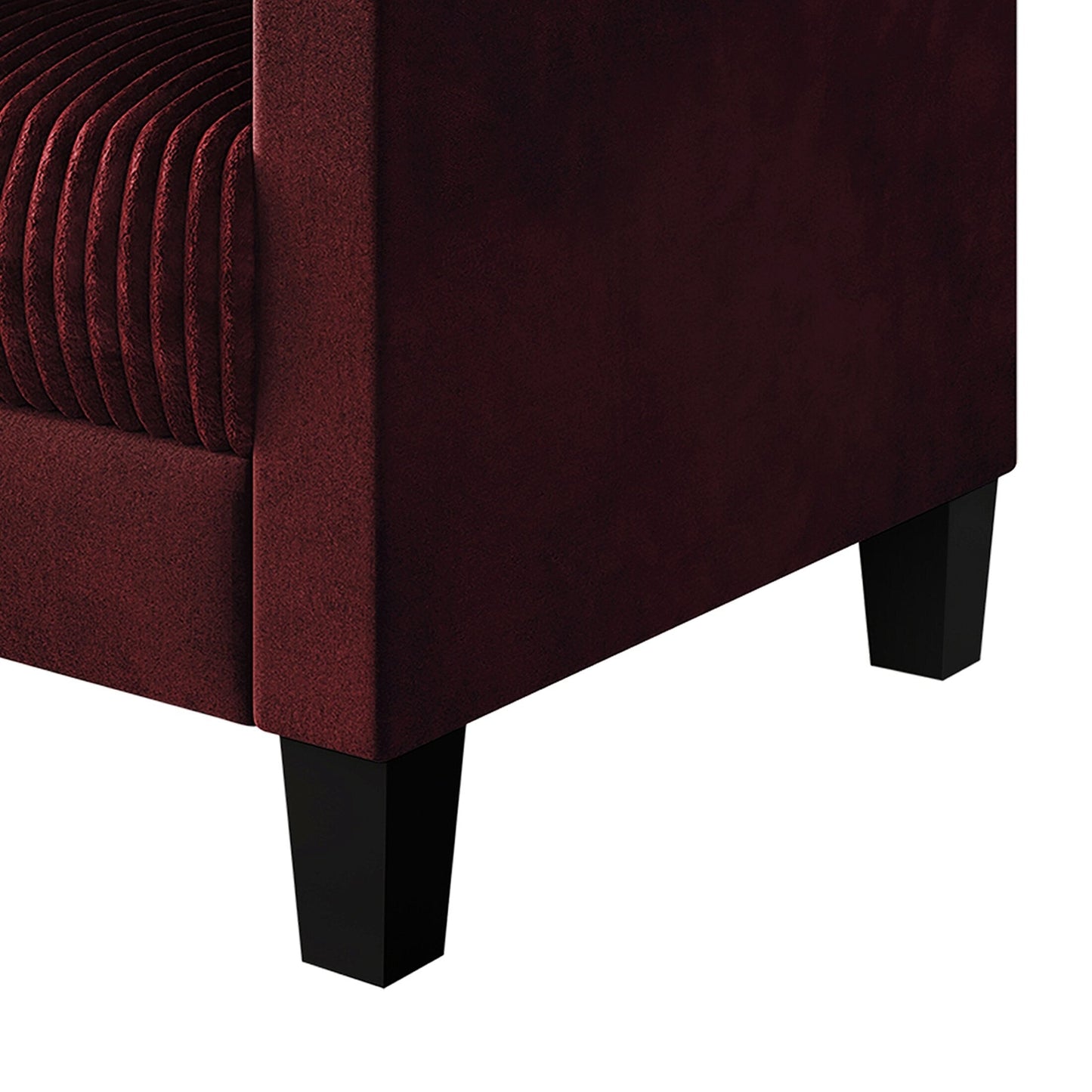 CraftPorch Corduroy Mid-Century Modern Velvet Upholstered Sofa