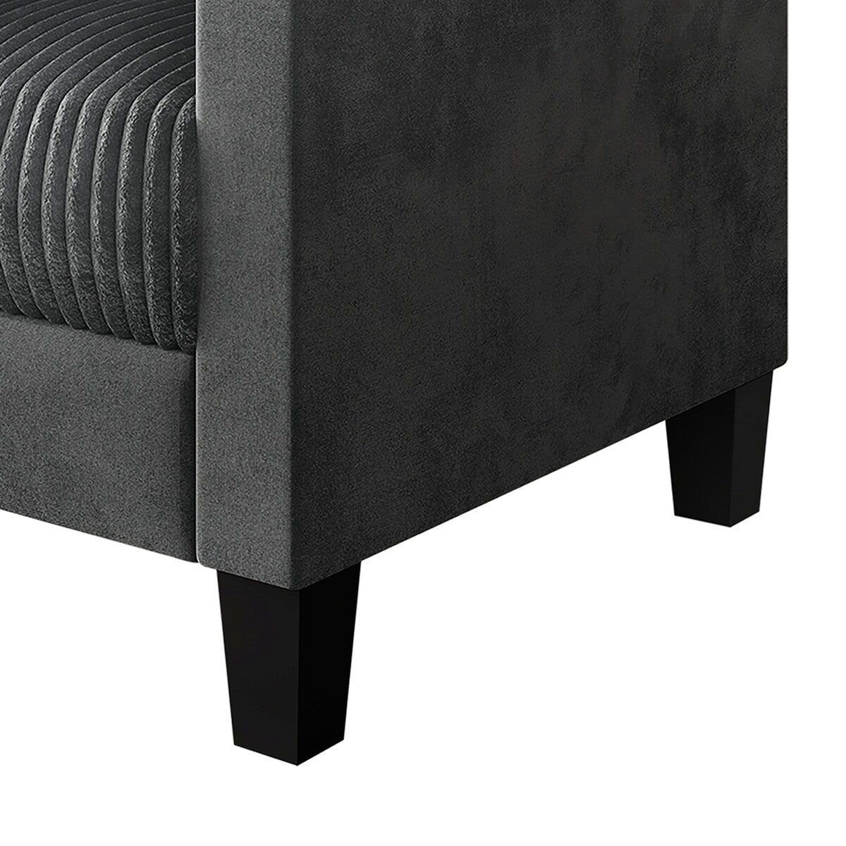 CraftPorch Corduroy Mid-Century Modern Velvet Upholstered Sofa