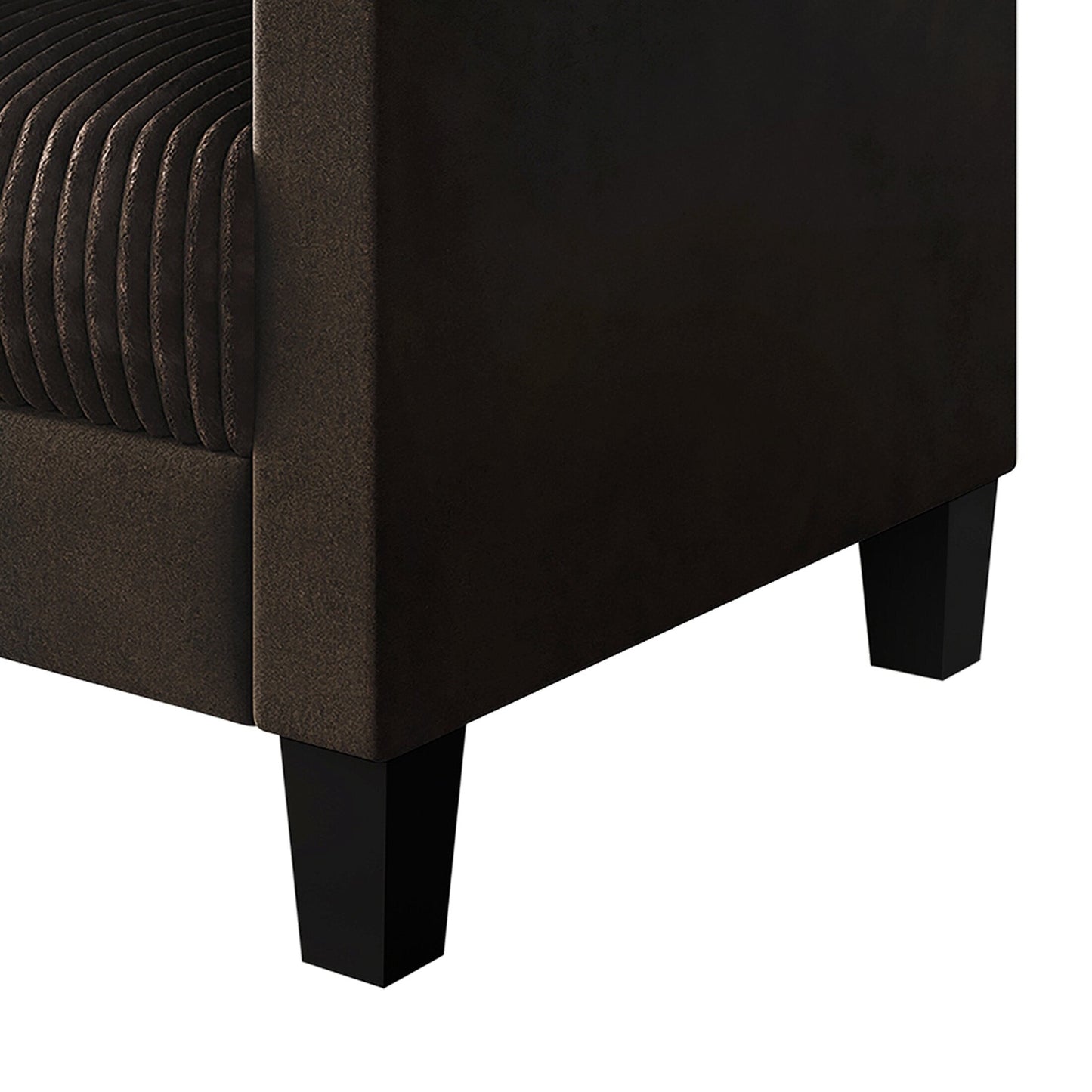 CraftPorch Corduroy Mid-Century Modern Velvet Upholstered Sofa