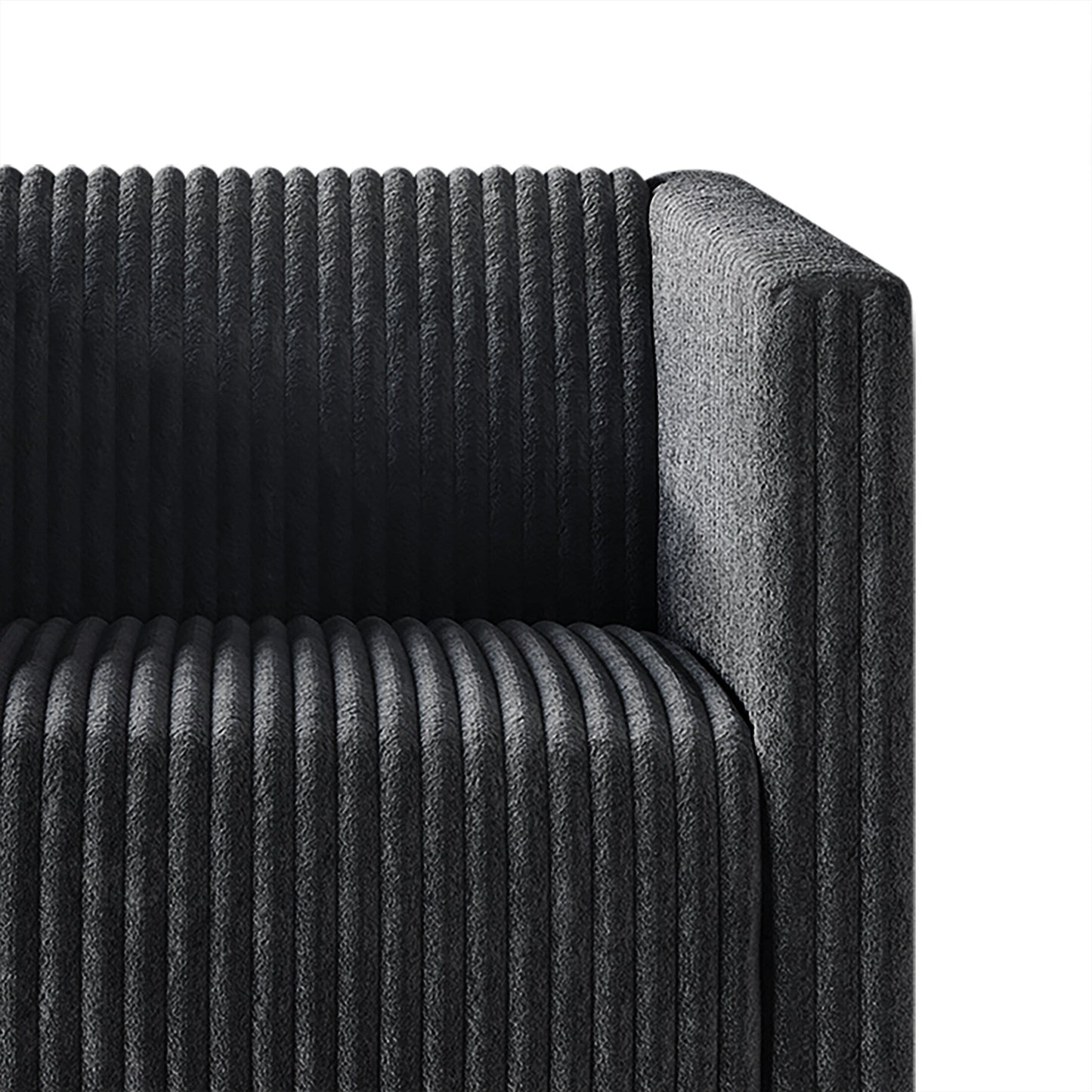 CraftPorch Corduroy Modern and Glamorous Velvet Upholstered Sofa