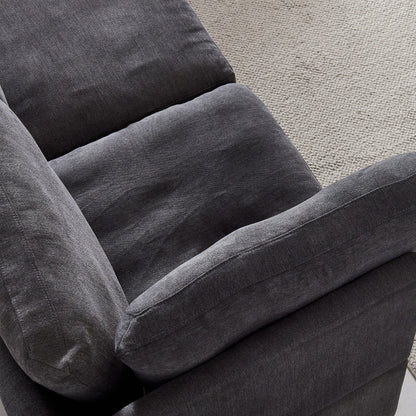 Customizable Modular Sofa with Ottoman - Soft Linen Upholstery and Down Cushioning for Cozy Relaxation