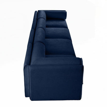 Cylindrical Backrest and Armrests Chenille Sofa with Storage Seat