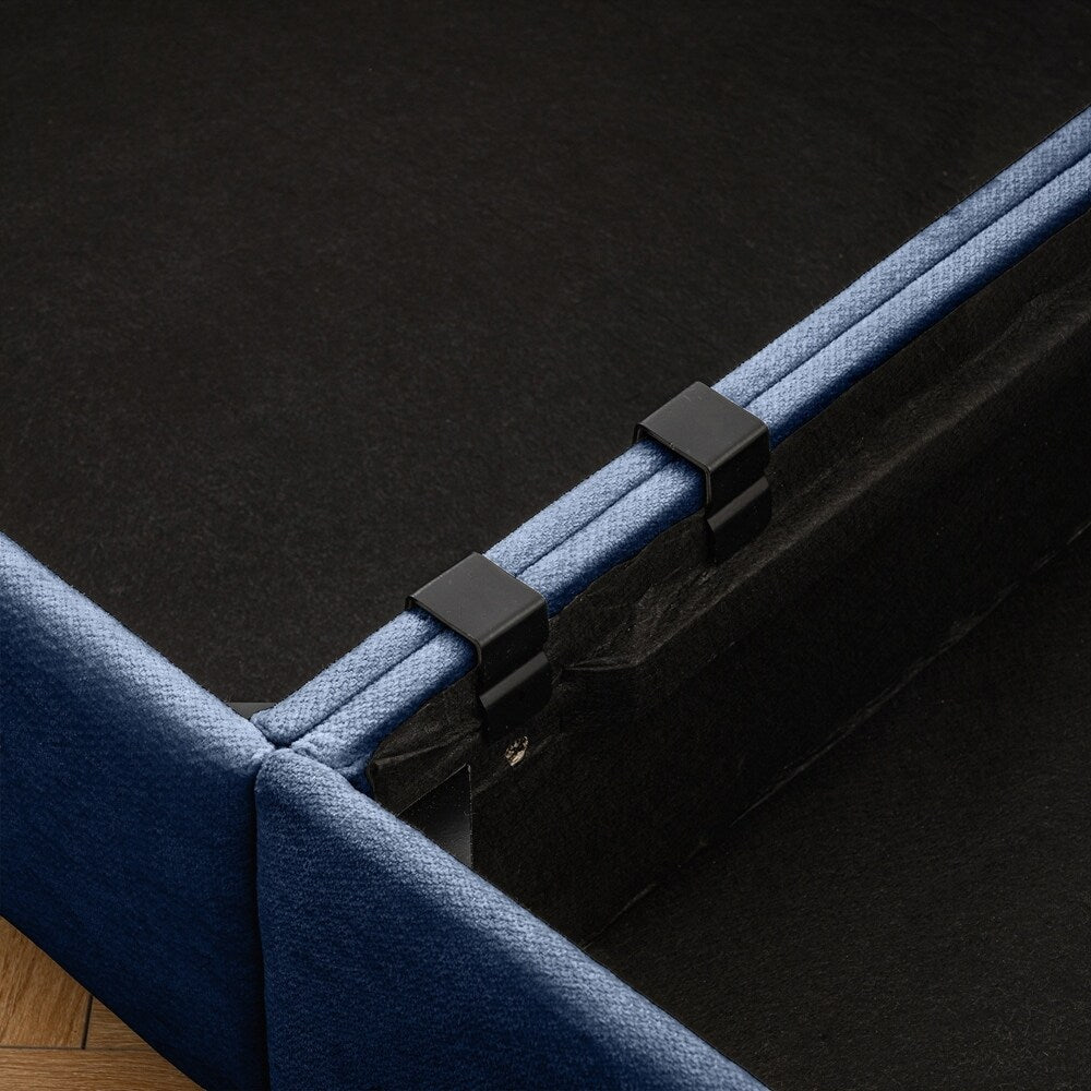 Cylindrical Backrest and Armrests Chenille Sofa with Storage Seat