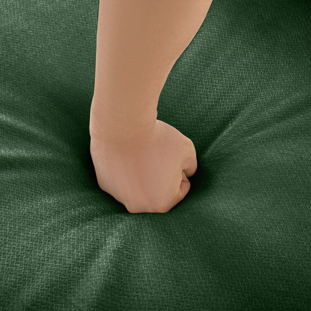 Cylindrical Backrest and Armrests Chenille Sofa with Storage Seat
