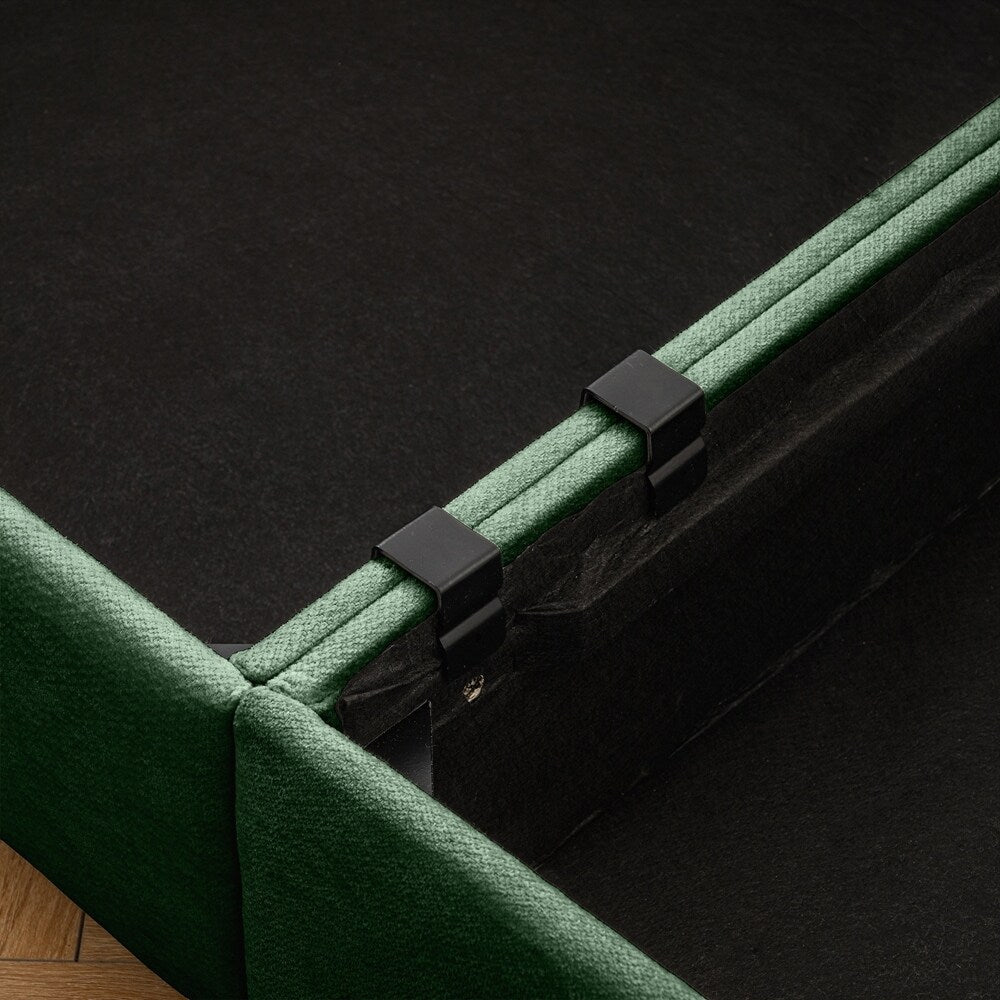 Cylindrical Backrest and Armrests Chenille Sofa with Storage Seat