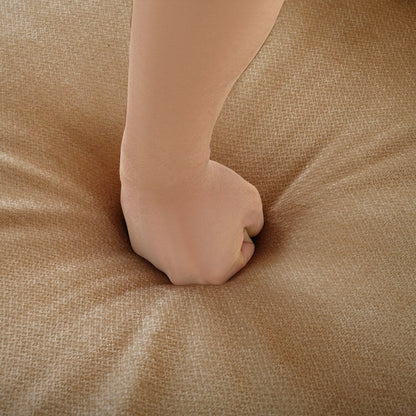 Cylindrical Backrest and Armrests Chenille Sofa with Storage Seat