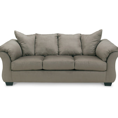Dari Sofa, Cobblestone Gray Polyester, Foam Pillow Top Arms, 89 Inch