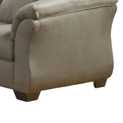 Dari Sofa, Cobblestone Gray Polyester, Foam Pillow Top Arms, 89 Inch