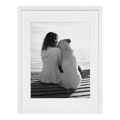 DesignOvation Gallery Wood Wall Picture Frame, Set of 2