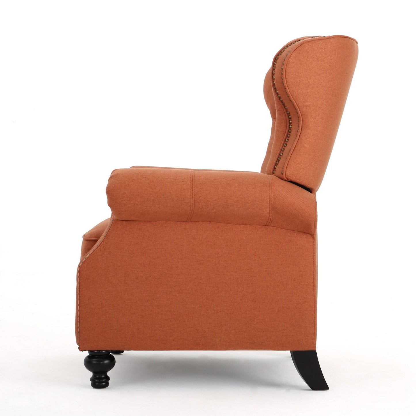 Diamond?Stitch Tufted Recliner Chair with Nailhead Trim