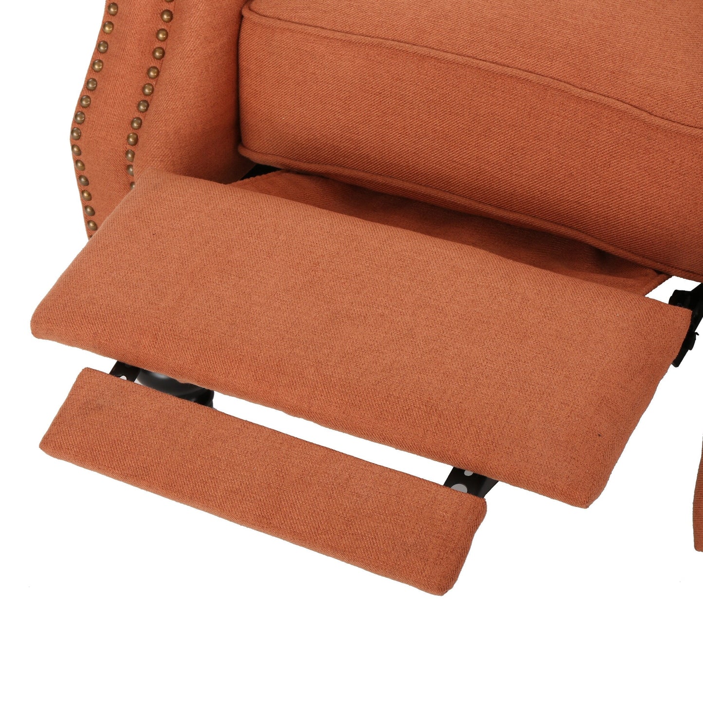 Diamond?Stitch Tufted Recliner Chair with Nailhead Trim