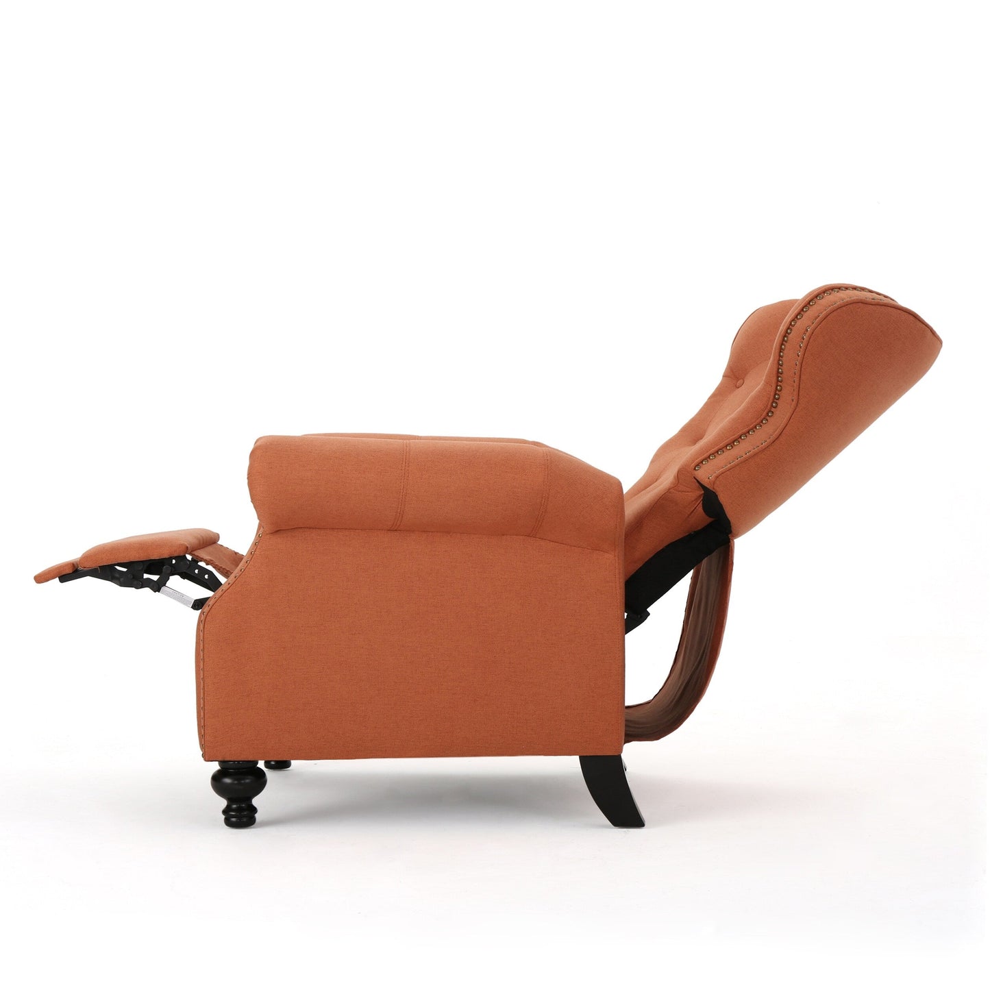 Diamond?Stitch Tufted Recliner Chair with Nailhead Trim