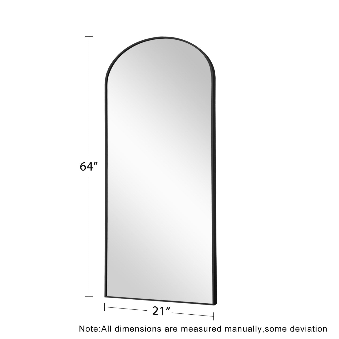 Dovelina Arched Full Length Floor Wall Mirror Standing Mirror