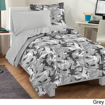 Dream Factory Geo Camo 5-piece Bed in a Bag with Sheet Set