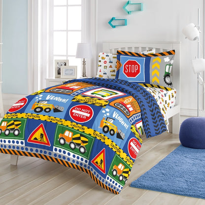 Dream Factory Under Construction Microfiber Bed in a Bag