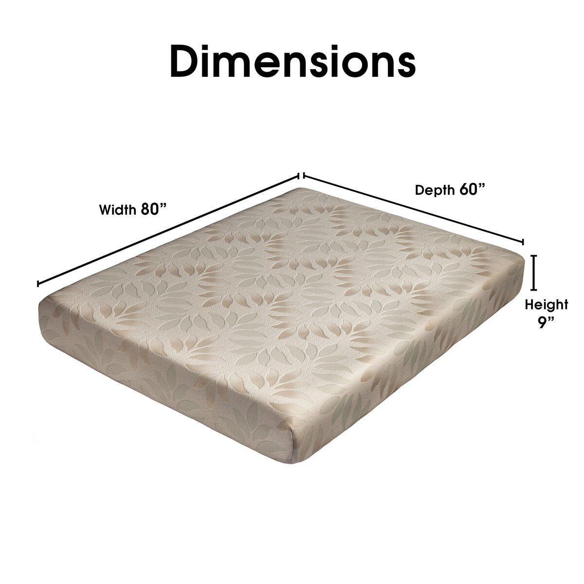 Dream Pro Recharge Lunair 9-inch Queen-size Gel Memory Foam Mattress