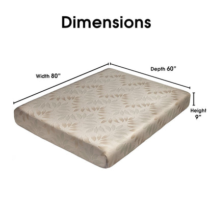 Dream Pro Recharge Lunair 9-inch Queen-size Gel Memory Foam Mattress