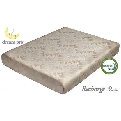 Dream Pro Recharge Lunair 9-inch Queen-size Gel Memory Foam Mattress