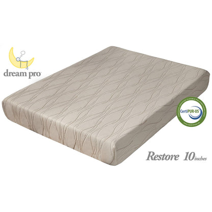 Dream Pro Restore Lunair 10-inch Full-size Gel Memory Foam Mattress