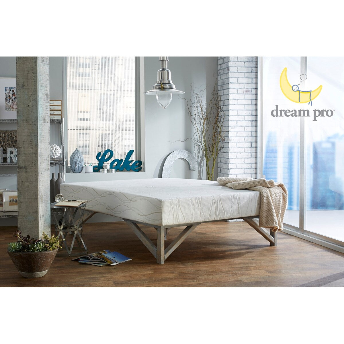Dream Pro Restore Lunair 10-inch Queen-size Gel Memory Foam Mattress