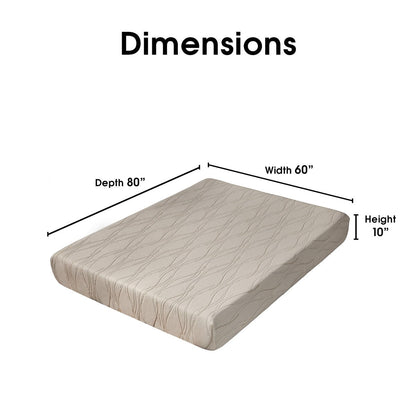 Dream Pro Restore Lunair 10-inch Queen-size Gel Memory Foam Mattress