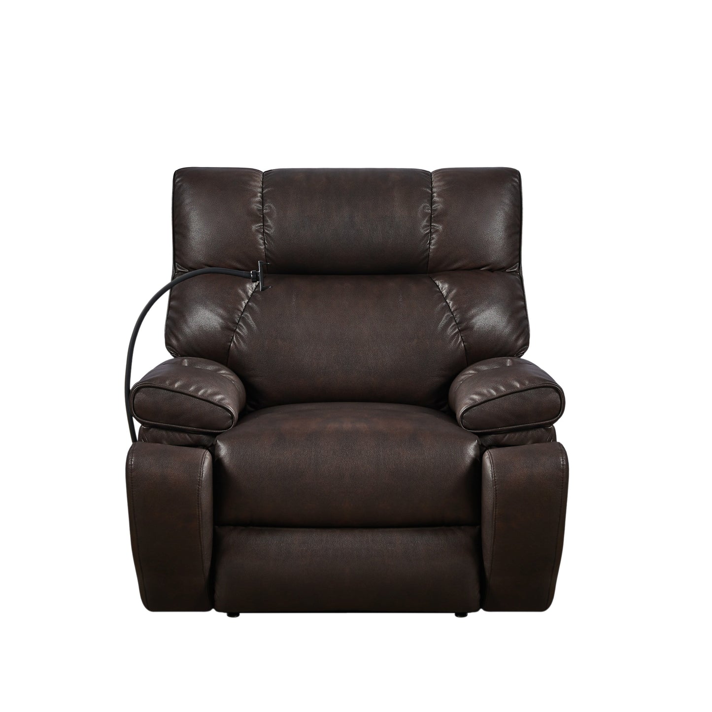 Dual Motor Power Lift Recliner Chair with Massage, Heated Lumbar, Side Pockets, Adjustable Phone Holder and Cup Holders