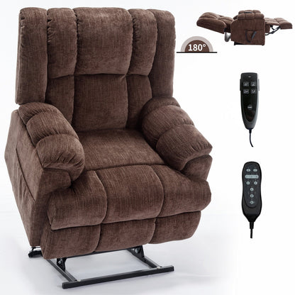 Dual Motor Power Lift Recliner Heat Massage 350 LBS Heavy Duty