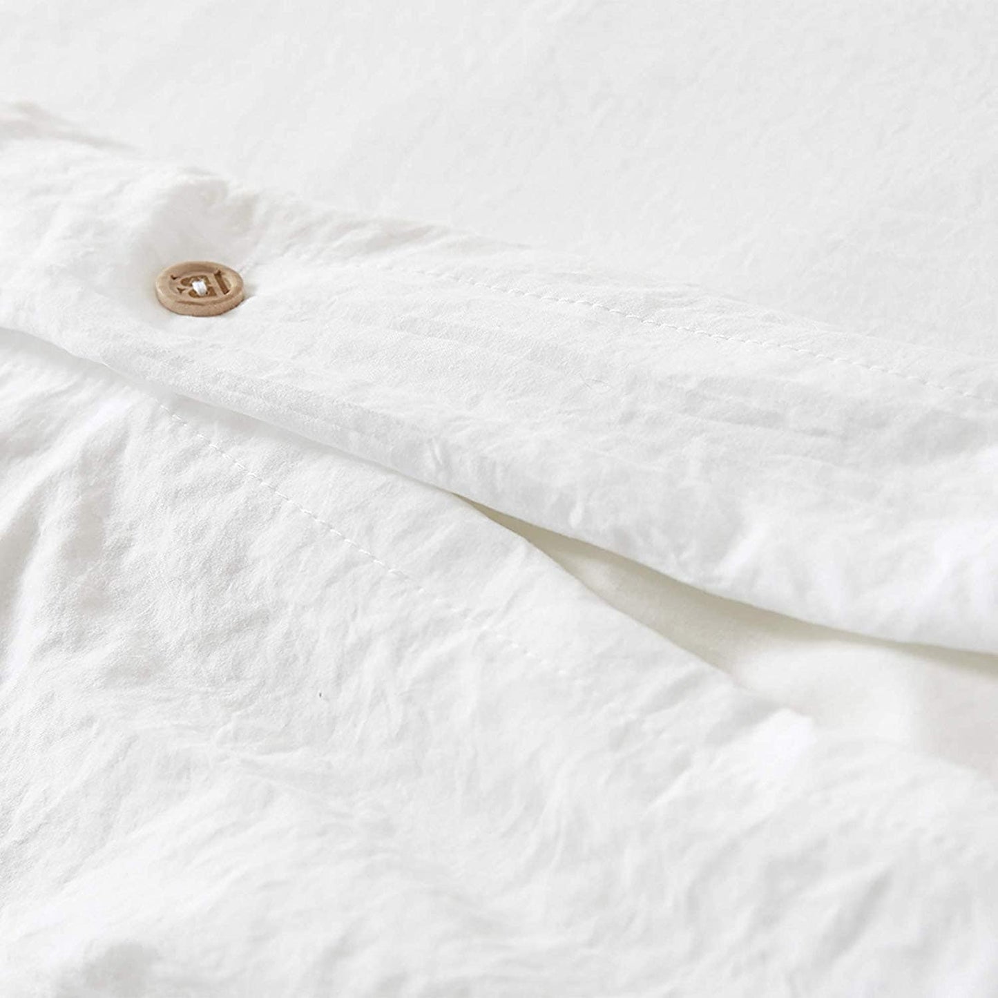 Natural Loft King Solid Duvet Cover Set