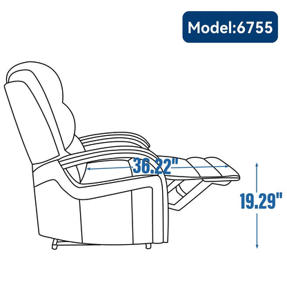 Electric Chenille Lift Recliner with Dual Motors, Infinite Recline Positions, Heat & 8-Point Massage, Solid Wood Armrests