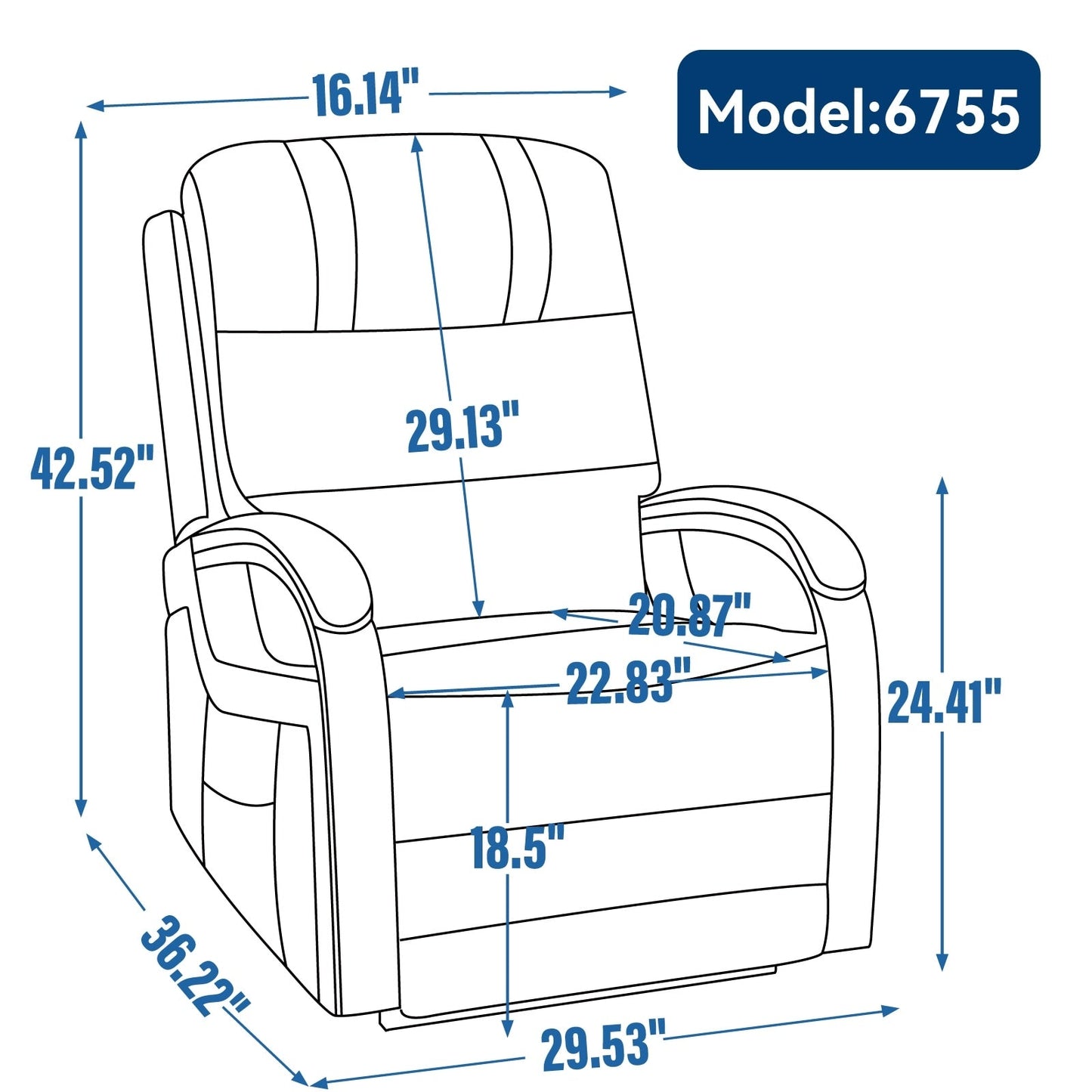 Electric Chenille Lift Recliner with Dual Motors, Infinite Recline Positions, Heat & 8-Point Massage, Solid Wood Armrests