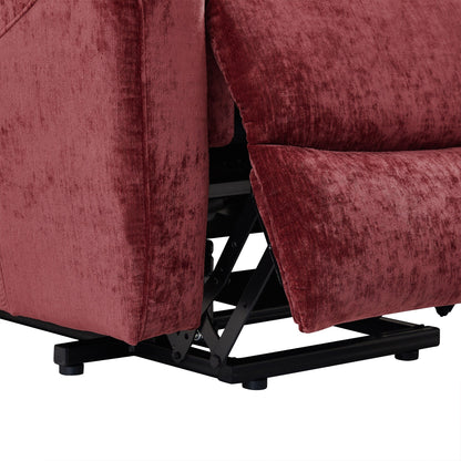 Electric Lift Chair with Massage and Heat, 8-Point Vibrating, 350 lbs Support, Reclines to 165°