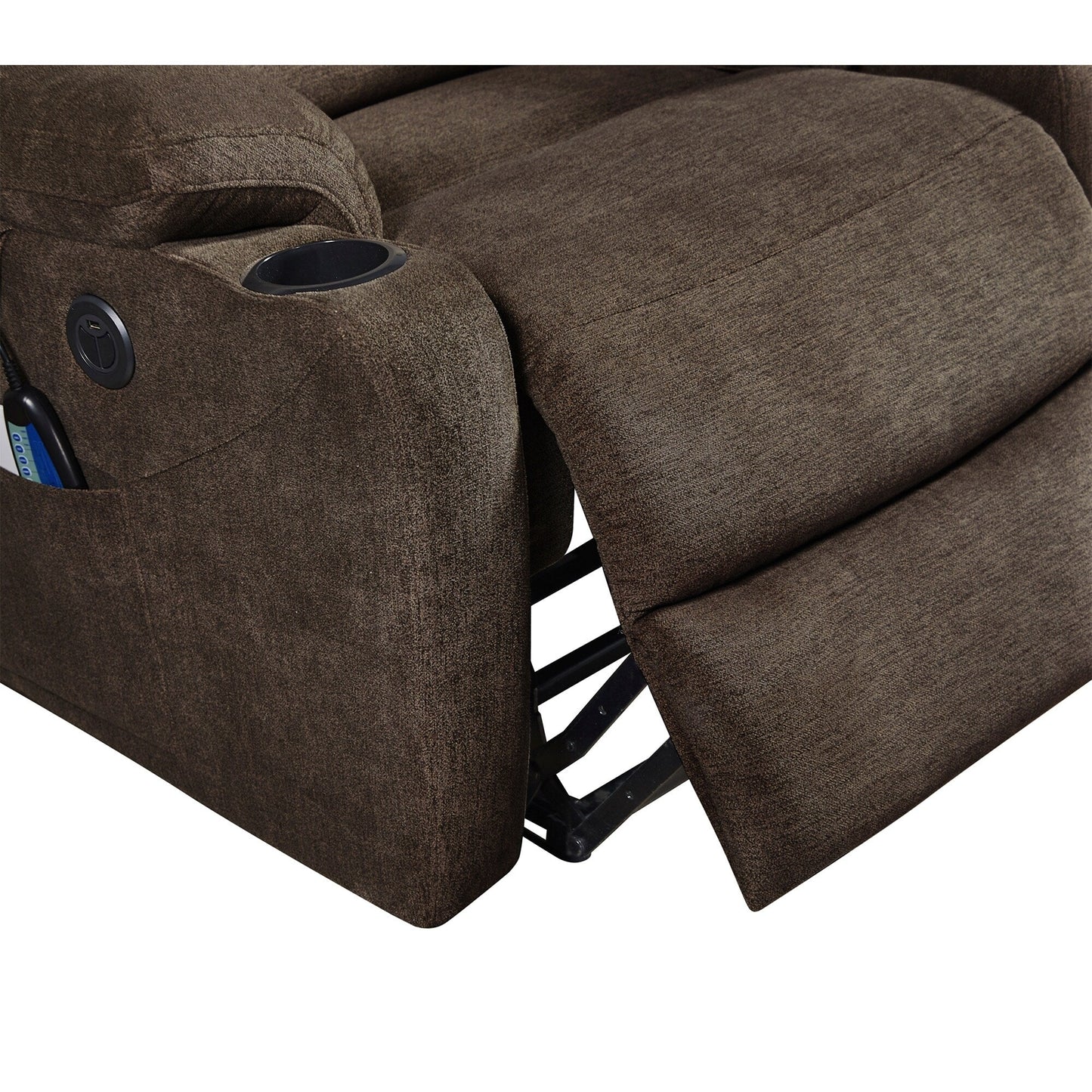 Electric Lift Massage Recliner , Lumbar Heat, 350 lbs Capacity, Adjustable 45°-165° Recline
