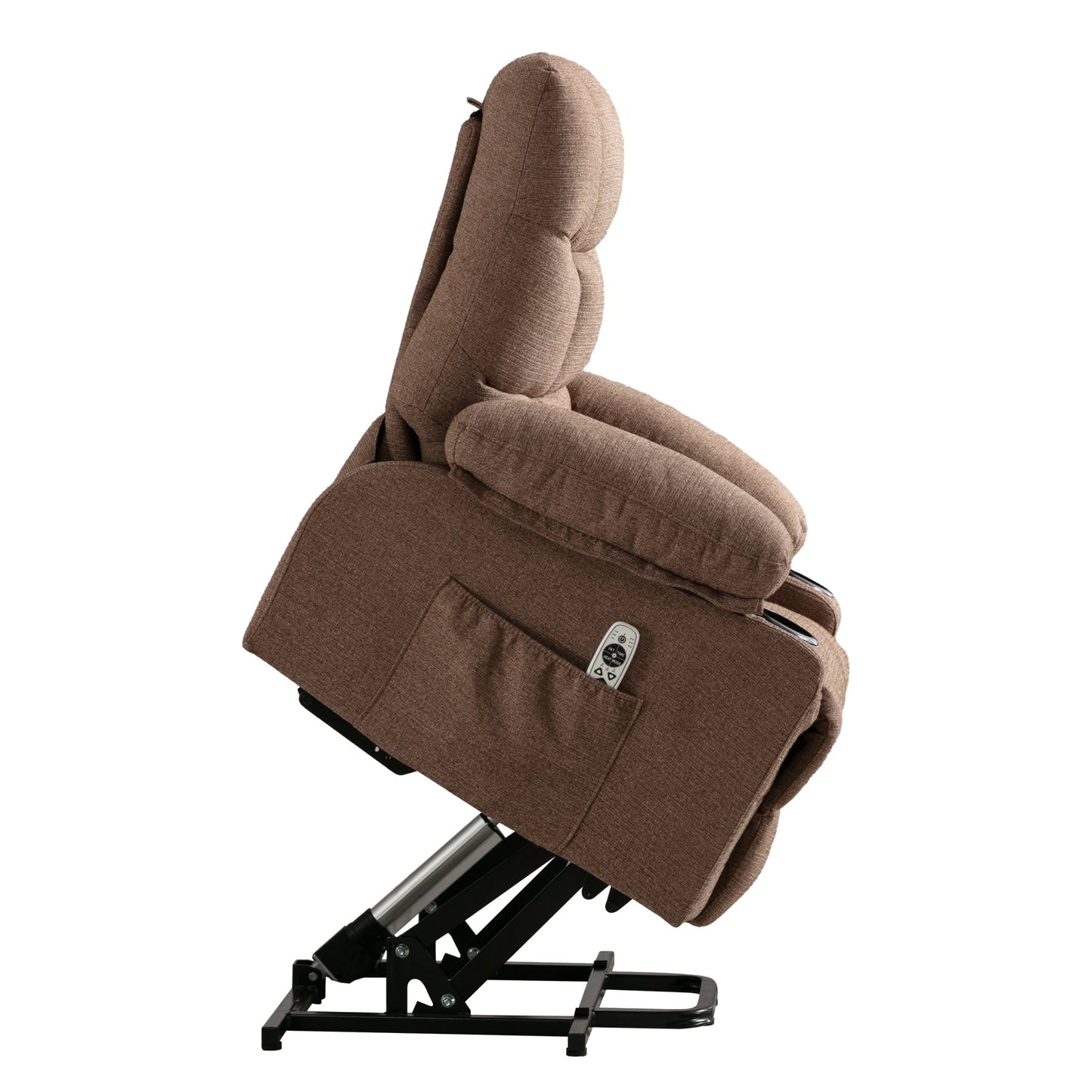 Electric Lift Recliner with Heating, Massage Therapy, USB Charging, and Handy Storage Pockets