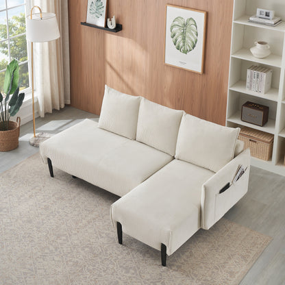 Elegant 79.50-Inch Velvet Sofa - Spacious Love Seat with Metal Trim and 3 Pillows for Modern Spaces