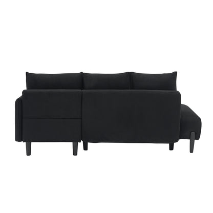 Elegant 79.50-Inch Velvet Sofa - Spacious Love Seat with Metal Trim and 3 Pillows for Modern Spaces