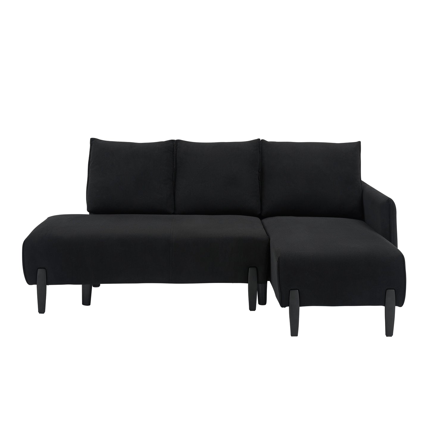 Elegant 79.50-Inch Velvet Sofa - Spacious Love Seat with Metal Trim and 3 Pillows for Modern Spaces