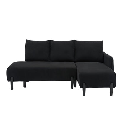 Elegant 79.50-Inch Velvet Sofa - Spacious Love Seat with Metal Trim and 3 Pillows for Modern Spaces