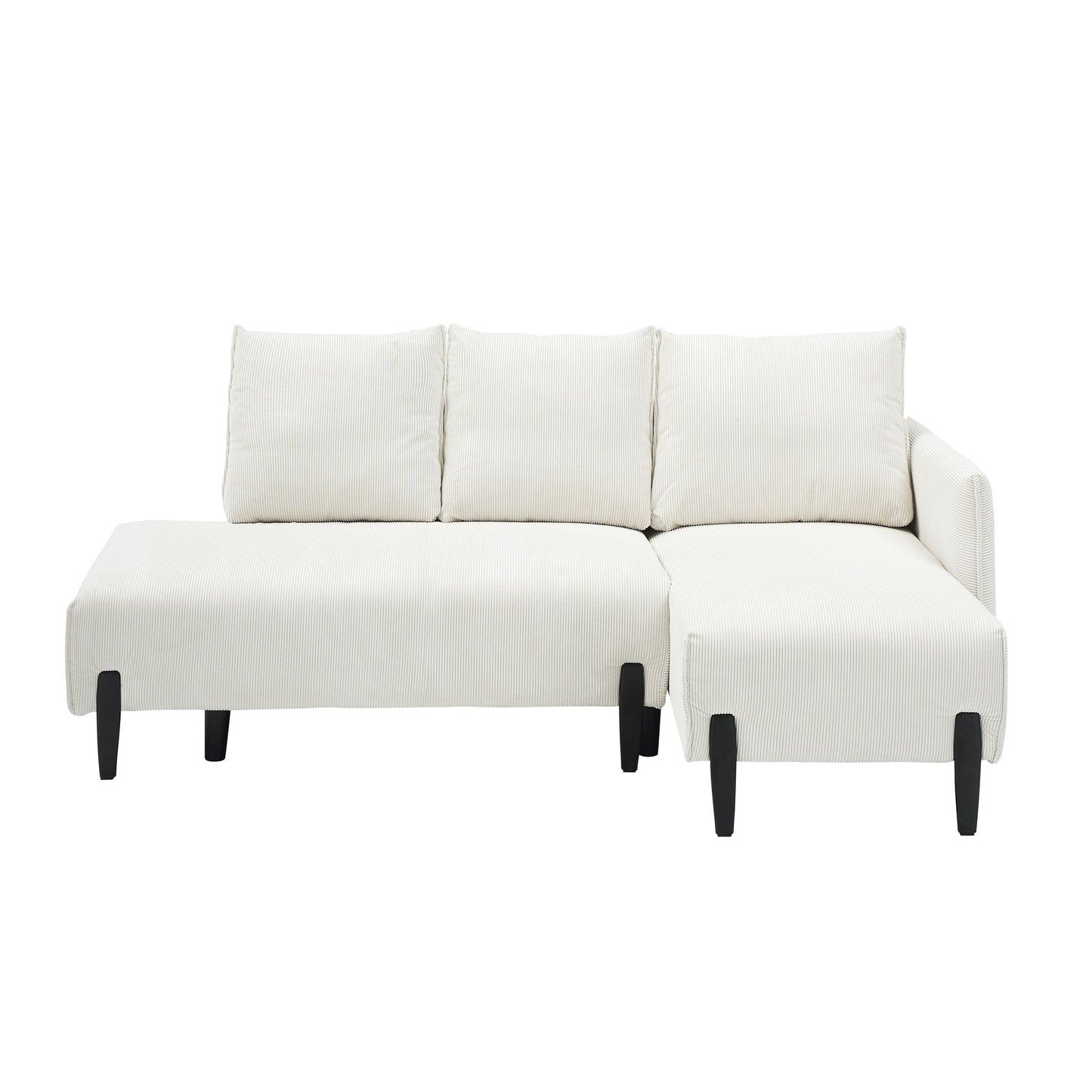 Elegant 79.50-Inch Velvet Sofa - Spacious Love Seat with Metal Trim and 3 Pillows for Modern Spaces