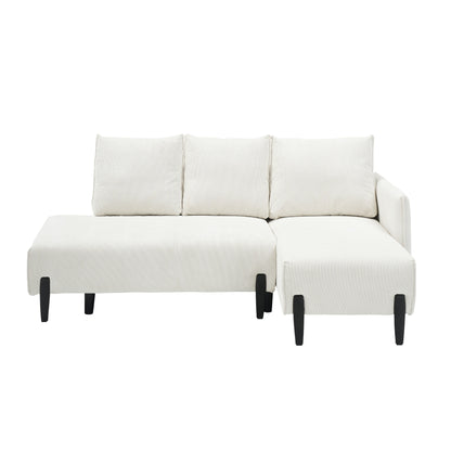 Elegant 79.50-Inch Velvet Sofa - Spacious Love Seat with Metal Trim and 3 Pillows for Modern Spaces