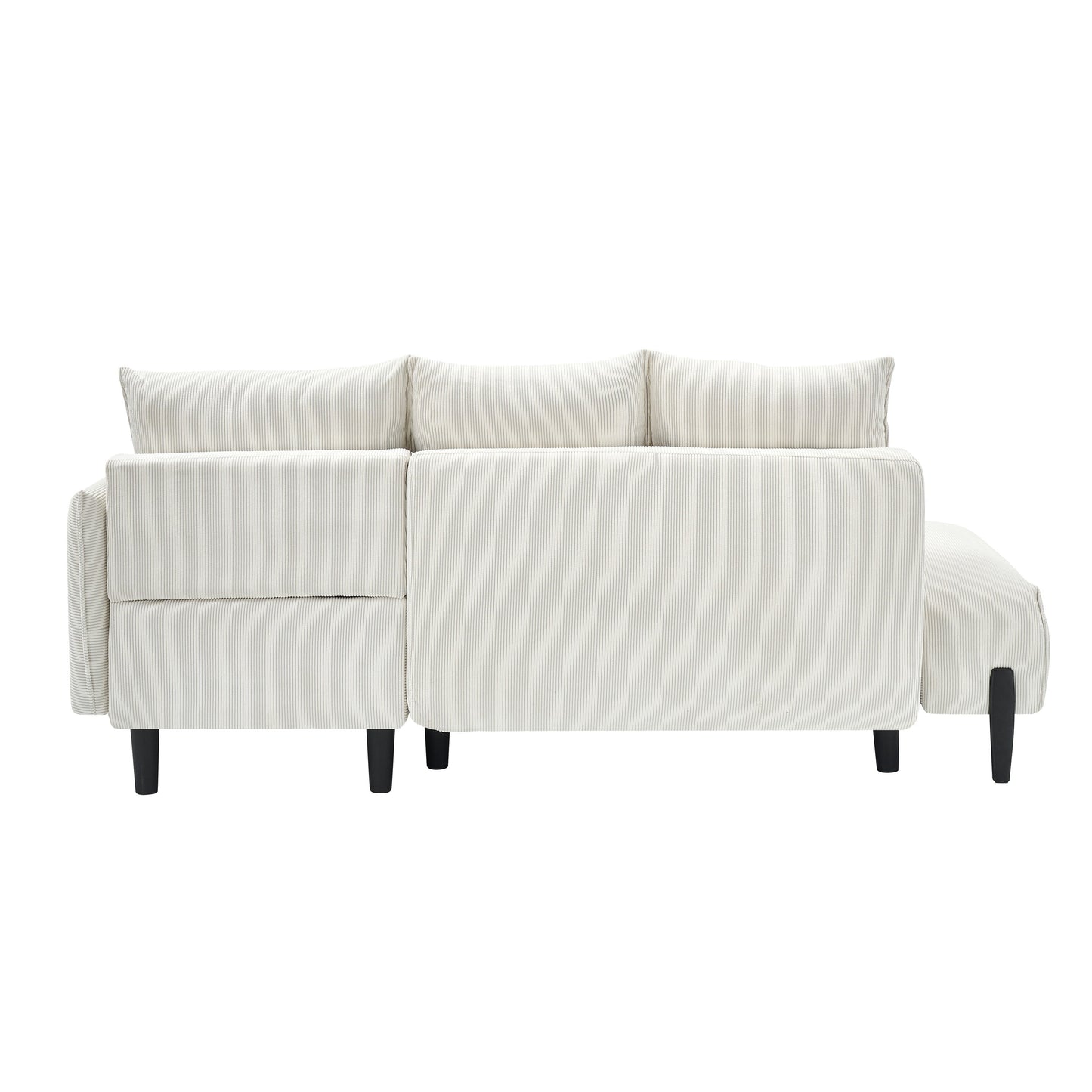 Elegant 79.50-Inch Velvet Sofa - Spacious Love Seat with Metal Trim and 3 Pillows for Modern Spaces