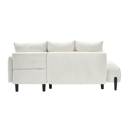 Elegant 79.50-Inch Velvet Sofa - Spacious Love Seat with Metal Trim and 3 Pillows for Modern Spaces