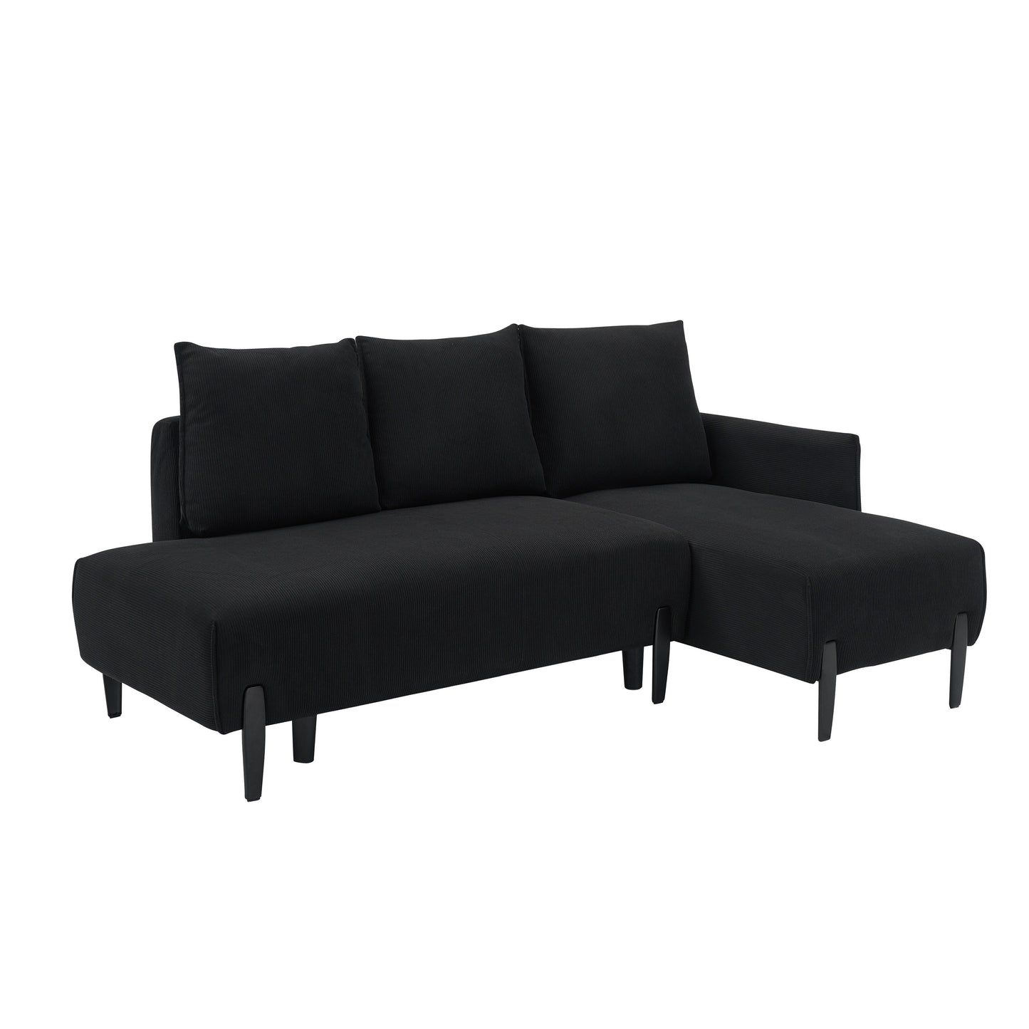 Elegant 79.50-Inch Velvet Sofa - Spacious Love Seat with Metal Trim and 3 Pillows for Modern Spaces