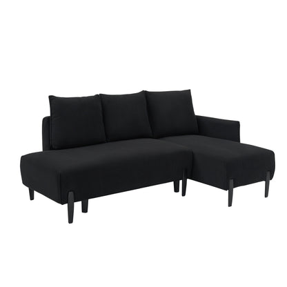 Elegant 79.50-Inch Velvet Sofa - Spacious Love Seat with Metal Trim and 3 Pillows for Modern Spaces