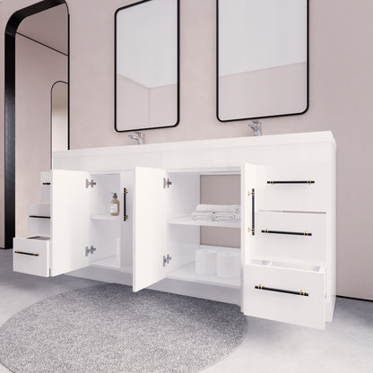 Eliza 72'' Freestanding Vanity with Double Sink