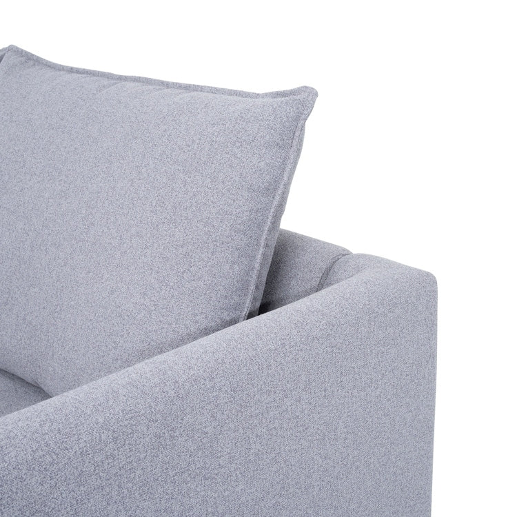 Modular 3 Piece Sofa with Soft Comfortable Seating Linen Sofa Couch with Sturdy Wooden Frame Ideal for Small Spaces