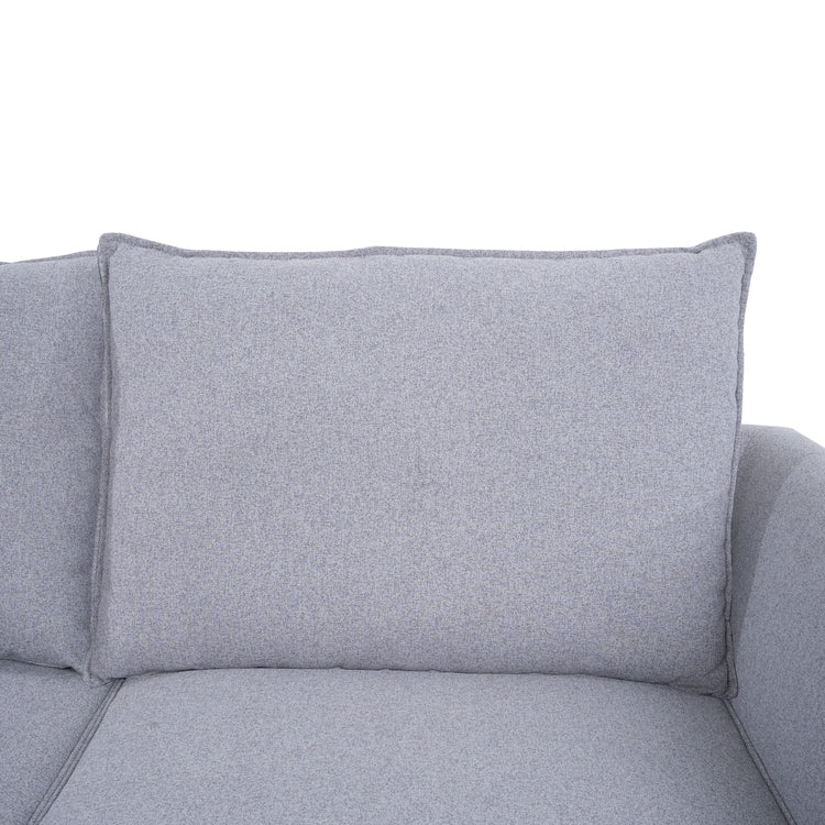 Modular 3 Piece Sofa with Soft Comfortable Seating Linen Sofa Couch with Sturdy Wooden Frame Ideal for Small Spaces