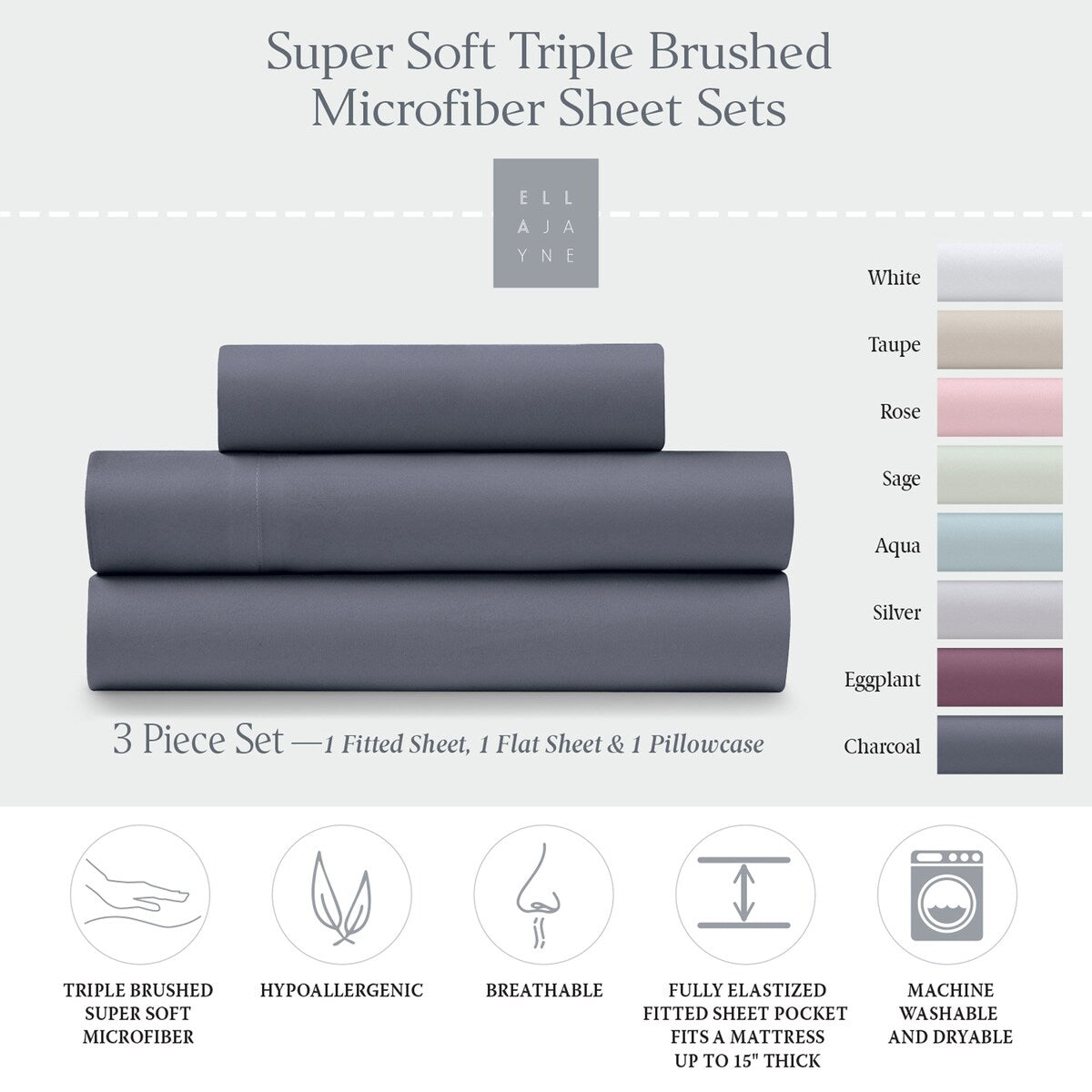 Ella Jayne Cozy Touch Sheets