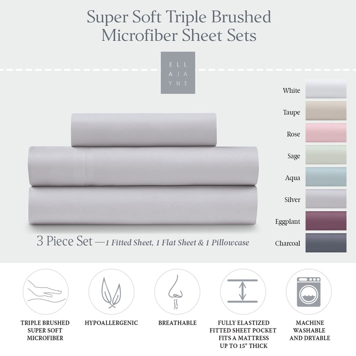 Ella Jayne Cozy Touch Sheets
