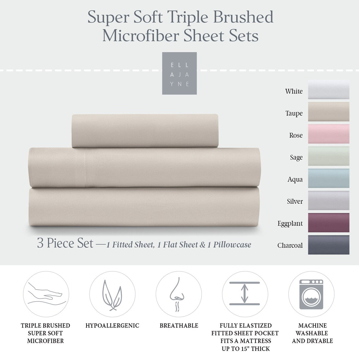 Ella Jayne Cozy Touch Sheets