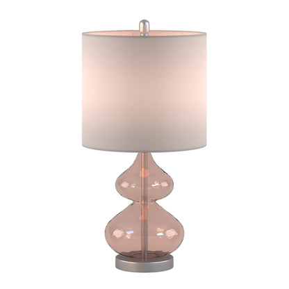 Ellipse Curved Gourd Glass Table Lamp, Set of 2